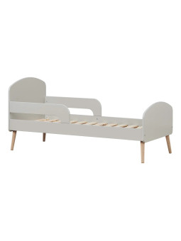 Toddler Bed 70x160 Blend in Grey Wood - Hoppekids