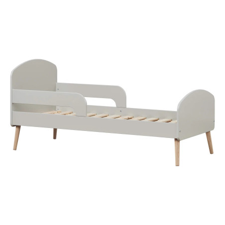 Toddler Bed 70x160 Blend in Grey Wood - Hoppekids