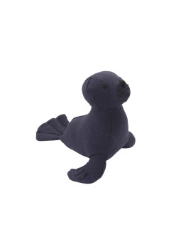 Giocattolo Foca Piccola in Lino Blu scuro