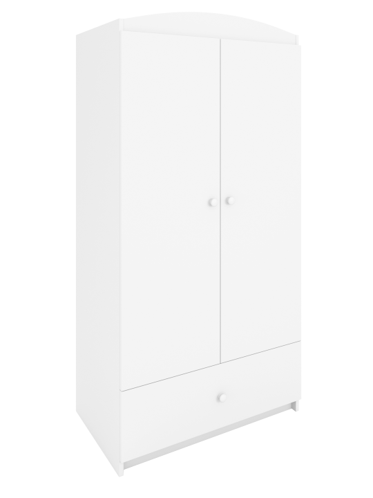 Children's 2-Door Wardrobe Babydreams white - Kocot Kids