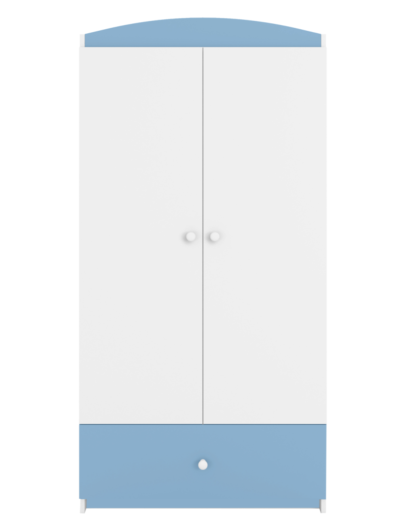 Children's 2-Door Wardrobe Babydreams light blue - Kocot Kids