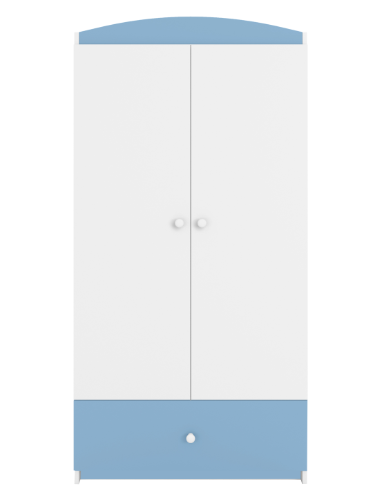 Children's 2-Door Wardrobe Babydreams light blue - Kocot Kids