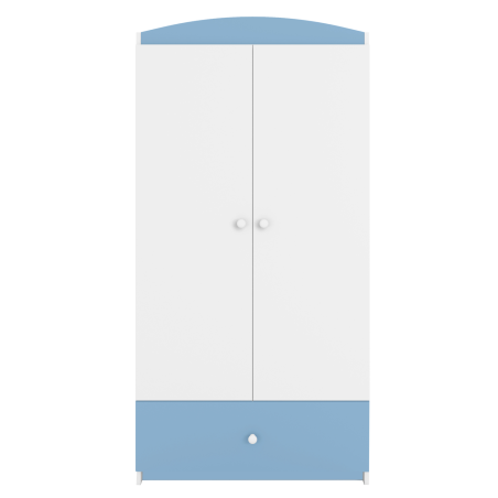 Children's 2-Door Wardrobe Babydreams light blue - Kocot Kids
