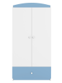 Children's 2-Door Wardrobe Babydreams light blue - Kocot Kids