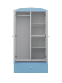 Children's 2-Door Wardrobe Babydreams light blue - Kocot Kids