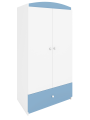 Children's 2-Door Wardrobe Babydreams light blue - Kocot Kids
