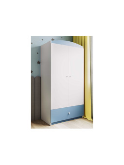Children's 2-Door Wardrobe Babydreams light blue - Kocot Kids