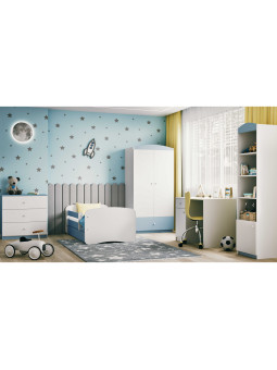 Children's 2-Door Wardrobe Babydreams light blue - Kocot Kids