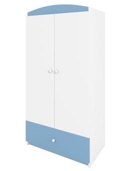 Children's 2-Door Wardrobe Babydreams light blue - Kocot Kids