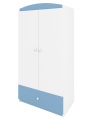 Children's 2-Door Wardrobe Babydreams light blue - Kocot Kids