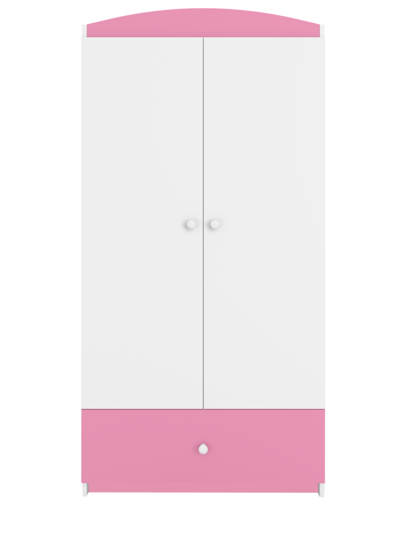 Children's 2-Door Wardrobe Babydreams pink - Kocot Kids