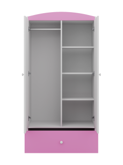 Armadio 2 ante per Bambini Babydreams rosa - Kocot Kids