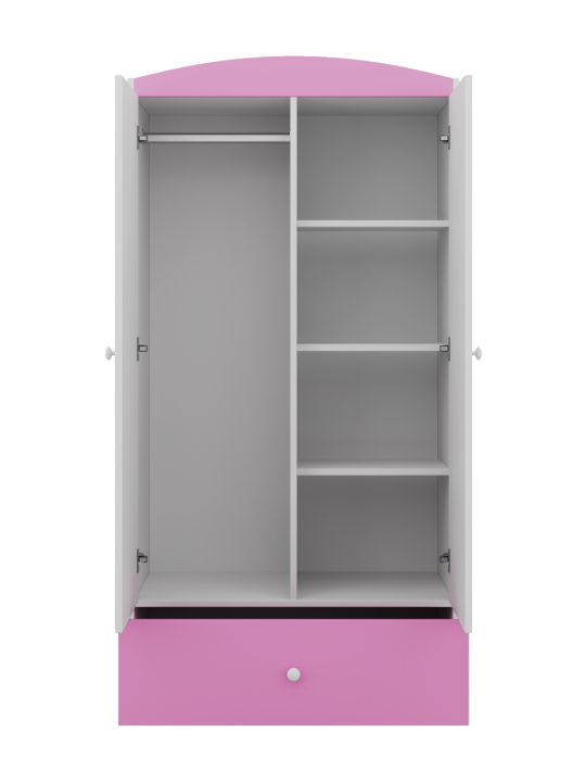 Armadio 2 ante per Bambini Babydreams rosa - Kocot Kids