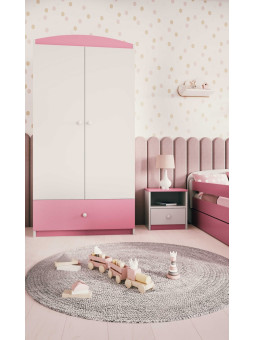 Armadio 2 ante per Bambini Babydreams rosa - Kocot Kids