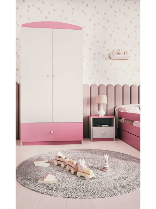 Armadio 2 ante per Bambini Babydreams rosa - Kocot Kids