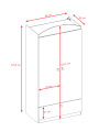 Children's 2-Door Wardrobe Babydreams - Kocot Kids