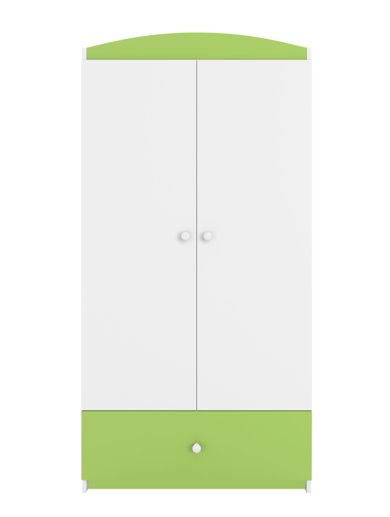 Children's 2-Door Wardrobe Babydreams green - Kocot Kids