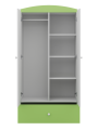 Children's 2-Door Wardrobe Babydreams green - Kocot Kids