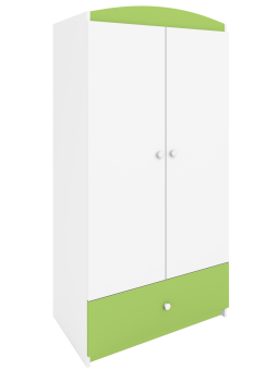 Children's 2-Door Wardrobe Babydreams green - Kocot Kids