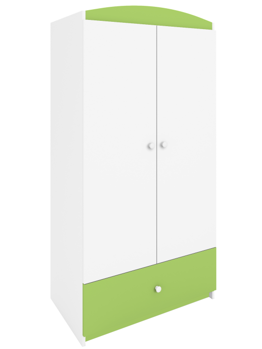 Armadio 2 ante per Bambini Babydreams verde - Kocot Kids