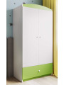 Children's 2-Door Wardrobe Babydreams green - Kocot Kids