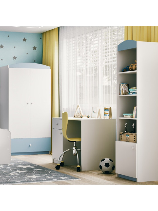 Children's Narrow Bookcase Babydreams light blue - Kocot Kids