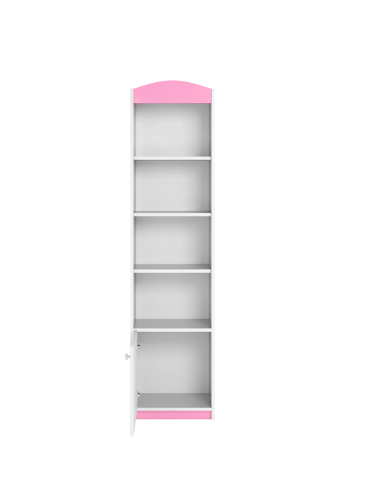 Girls Children's Narrow Bookcase Babydreams pink - Kocot Kids