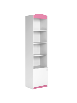Girls Children's Narrow Bookcase Babydreams pink - Kocot Kids
