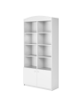 Children's Wide Double Bookcase Babydreams white - Kocot Kids