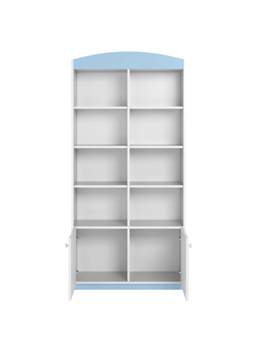 Children's Wide Bookcase Babydreams light blue - Kocot Kids