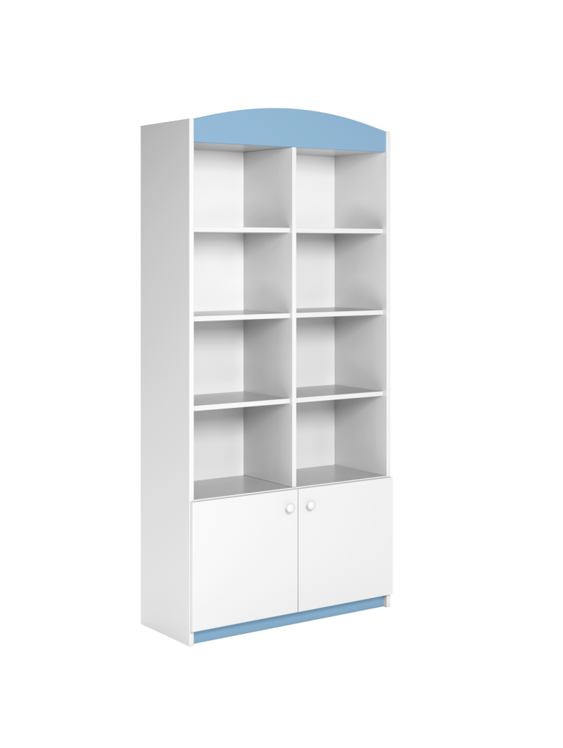 Children's Wide Bookcase Babydreams light blue - Kocot Kids