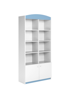 Children's Wide Bookcase Babydreams light blue - Kocot Kids