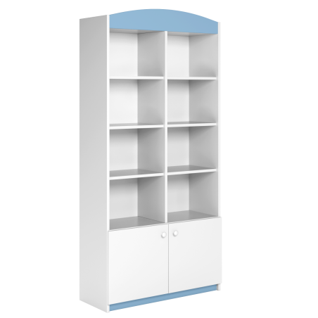 Children's Wide Bookcase Babydreams light blue - Kocot Kids