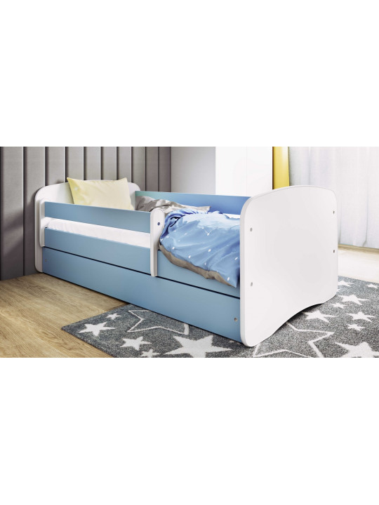 Letto Singolo per Bambini Ragazzi Babydreams in Legno Azzurro - Kocot Kids