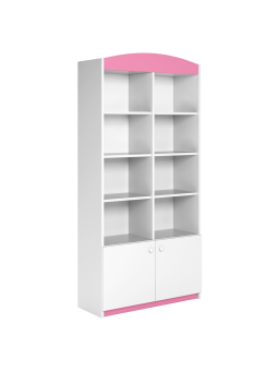 Children's Wide Bookcase Babydreams pink - Kocot Kids