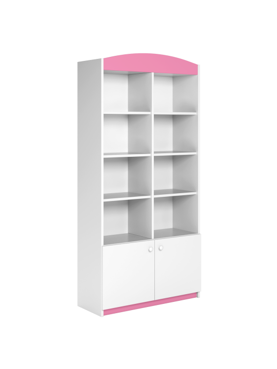 Children's Wide Bookcase Babydreams pink - Kocot Kids