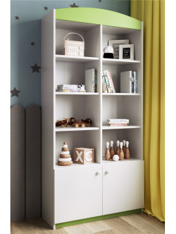 Children's Wide Bookcase Babydreams green - Kocot Kids