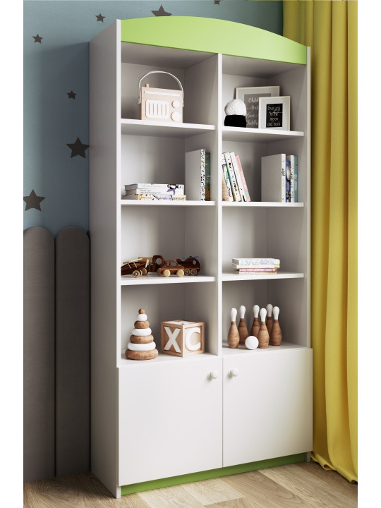 Children's Wide Bookcase Babydreams green - Kocot Kids