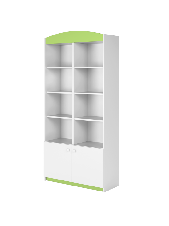 Children's Wide Bookcase Babydreams green - Kocot Kids