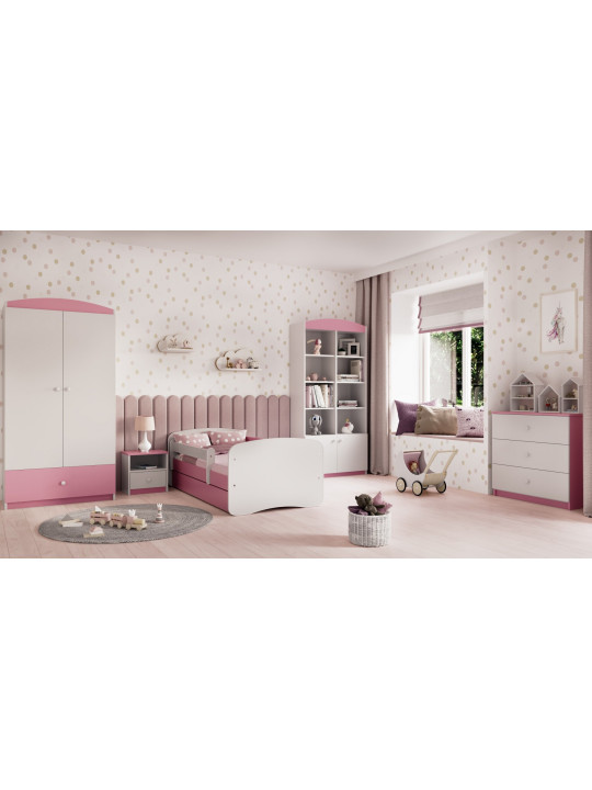 Cassettiera per bambine ragazze Babydreams in legno rosa - Kocot Kids