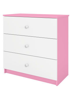Cassettiera per bambine ragazze Babydreams in legno rosa - Kocot Kids