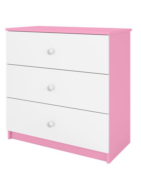 Cassettiera per bambine ragazze Babydreams in legno rosa - Kocot Kids