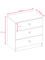 Cassettiera per bambini Babydreams in legno - Kocot Kids