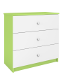 Cassettiera per bambini Babydreams in legno verde - Kocot Kids