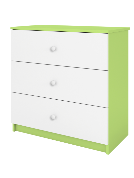 Cassettiera per bambini Babydreams in legno verde - Kocot Kids