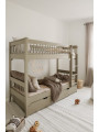 Letto a castello per bambini Carmela verde salvia – Inmondo