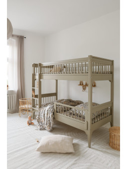 Letto a castello per bambini Carmela verde salvia – Inmondo