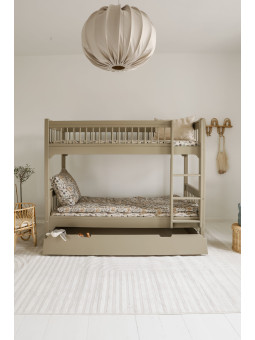 Letto a castello per bambini Carmela verde salvia – Inmondo
