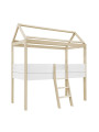 Letto a casetta bianco Funflex con tetto finestra – Inmondo