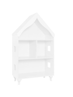 Libreria per bambini a forma di casetta Loren bianca – Inmondo